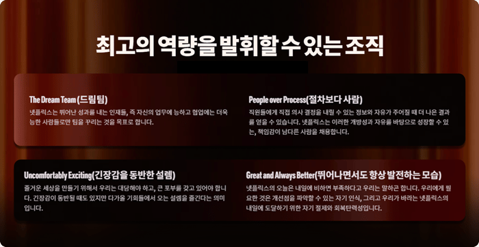 넷플릭스 컬쳐메모 인재상