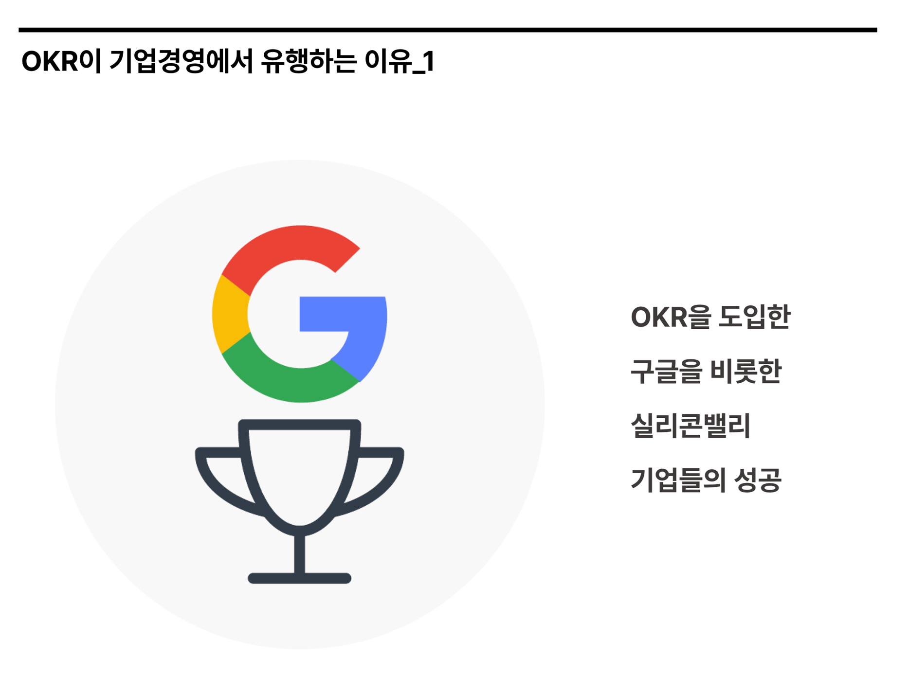 OKR을 도입한 구글을 비롯한 실리콘밸리 기업들의 성공