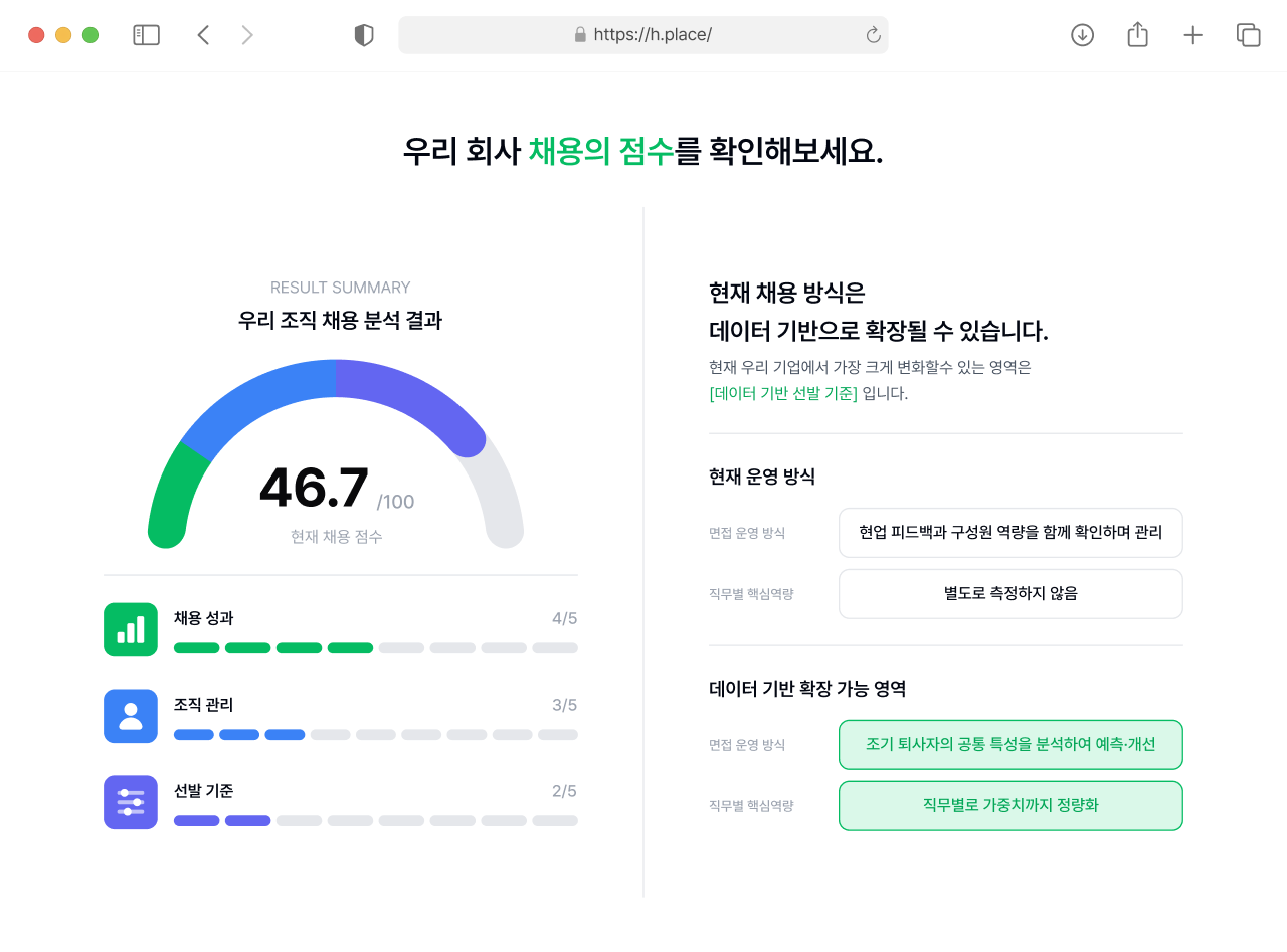 진단 리포트 예시